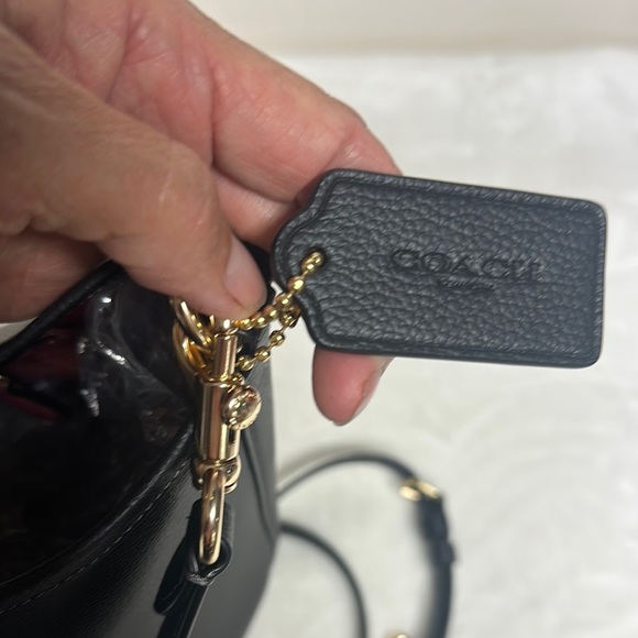 Coach CT803 Black City Bucket Bag wear Crossbody or shoulder MSRP425 NWOT - Picture 3 of 16